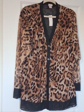 Chicos Mesh Cardigan